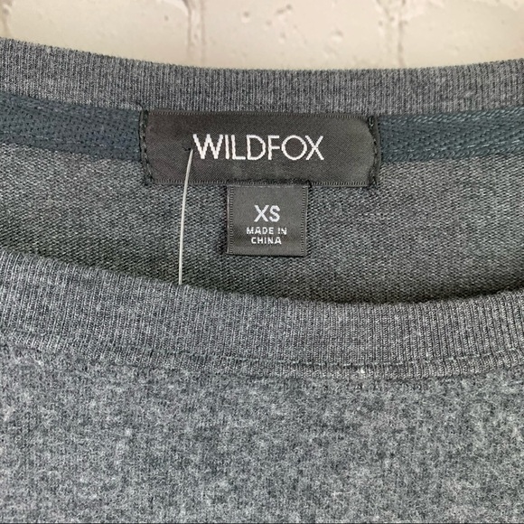 𝅺wildfox Gray Over the Rainbow BBJ Sweatshirt XS - Picture 6 of 9